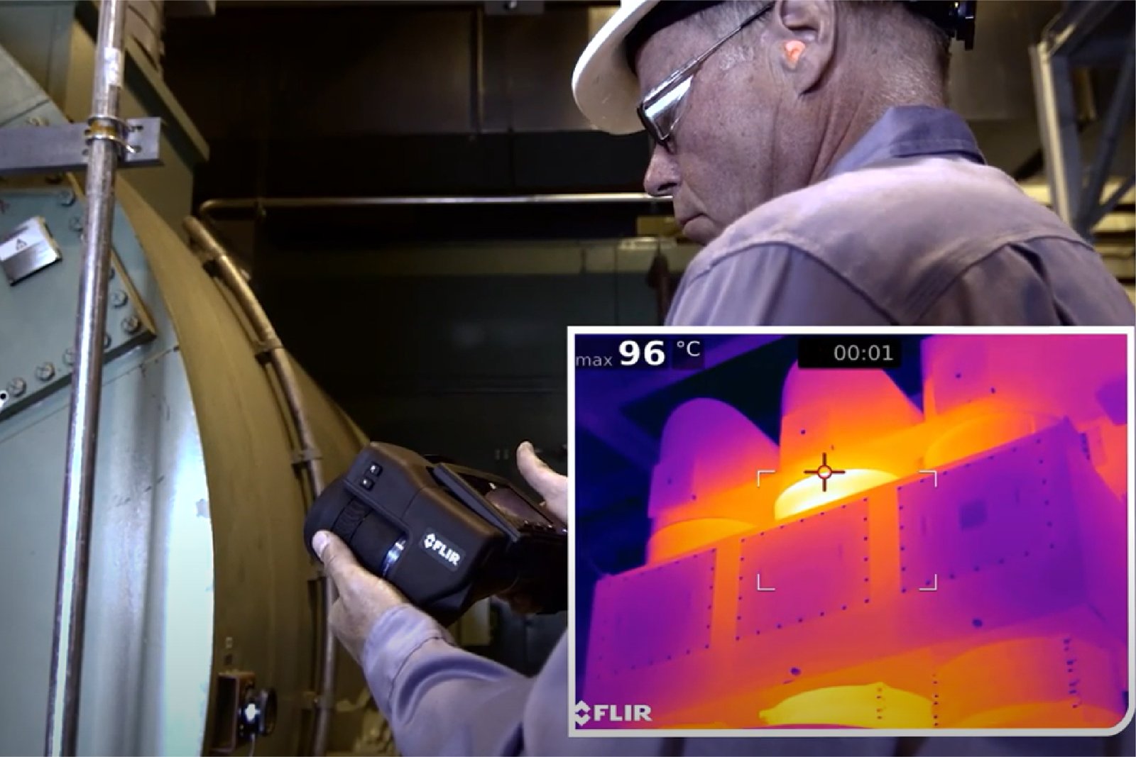 Cámara termográfica en la industria